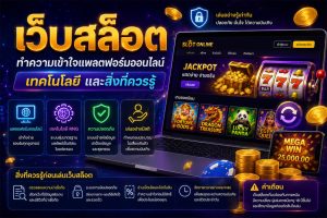 Read more about the article เว็บสล็อต: ทำความเข้าใจแพลตฟอร์มออนไลน์ เทคโนโลยี และสิ่งที่ควรรู้
